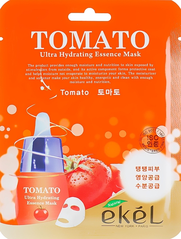 Timato Sheet Mask - Ekel Tomato Ultra Hydrating Mask — photo N1