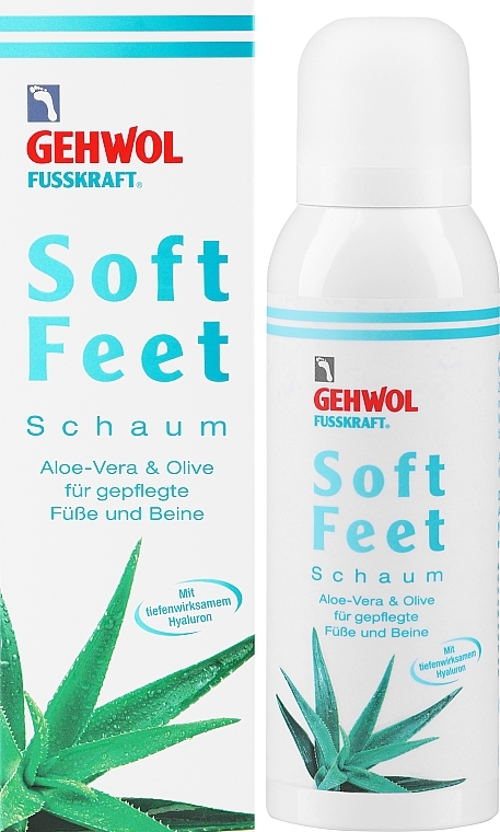 Aloe Vera & Olive Oil Foam with Hyaluronic Acid - Gehwol Fusskraft Soft Feet Foam — photo N2