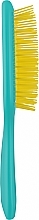 Hair Brush, turquoise and yellow - Janeke Superbrush — photo N19