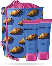 Fragrances, Perfumes, Cosmetics Set - Pupa Breakfast Lovers Croissant Kit 1 (sh/milk/200ml + b/lot/200ml+ bag)