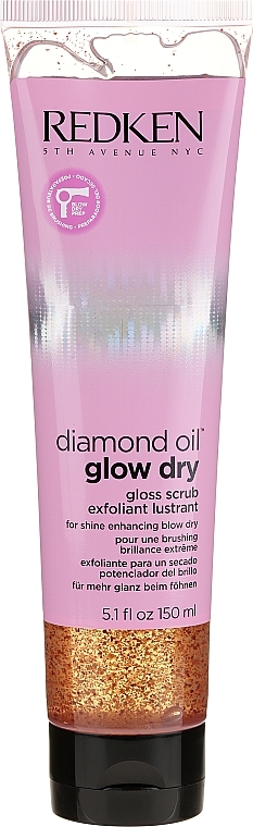 Clean & Glow Scrub - Redken Diamond Oil Glow Dry Gloss Scrub — photo N1