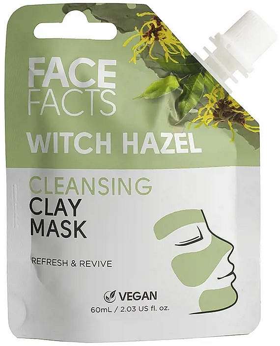 Clay Face Mask with Witch Hazel - Face Facts Witch Hazel Clay Face Mask — photo N1