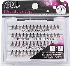 Fragrances, Perfumes, Cosmetics Flase Lashes - Ardell Double Up Knot-Free Double Flares Long Brown