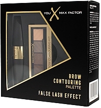 Fragrances, Perfumes, Cosmetics Set - Max Factor Brow Contouring Palette & False Lash Effect (mascara/9ml + shadows/6.5g)