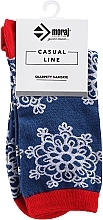 Fragrances, Perfumes, Cosmetics Christmas Socks 1CSL300-A04, blue  - Moraj