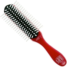 Fragrances, Perfumes, Cosmetics Hair Styling Brush, 5 rows of teeth, red - Denman ProTip 5 Rows Styling Cushion Brush