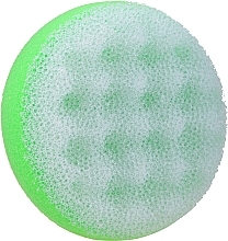 Round Bath Sponge, light green - Cari — photo N1