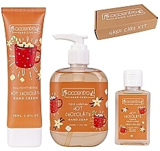 Fragrances, Perfumes, Cosmetics Set - Accentra Handcare Xmas Hot Chocolate Hand Care Kit (h/soap/200ml + h/cr/90ml + sanitizer/45ml)