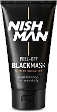 Facial Black Mask - Nishman Peel-Off Black Mask — photo N1