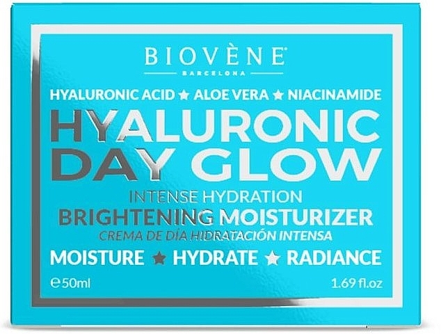 Moisturising Day Face Cream - Biovene Hyaluronic Day Glow Intense Hydration Brightening Moisturizer — photo N3
