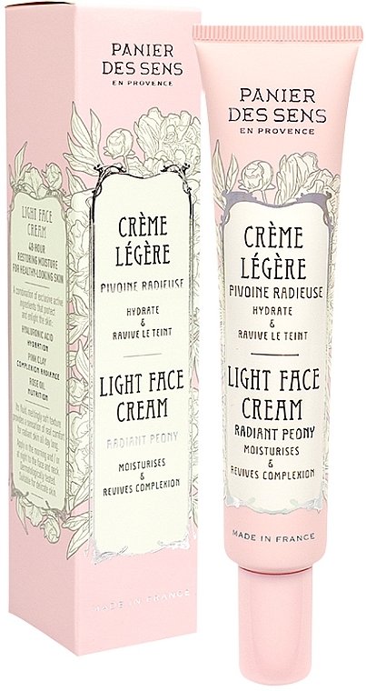 Light Face Cream - Panier des Sens Radiant Peony Light Face Cream — photo N2