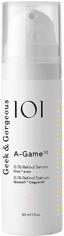 0.1% Retinal Face Serum - Geek & Gorgeous A-Game 10 0,1% Retinal Serum — photo N2