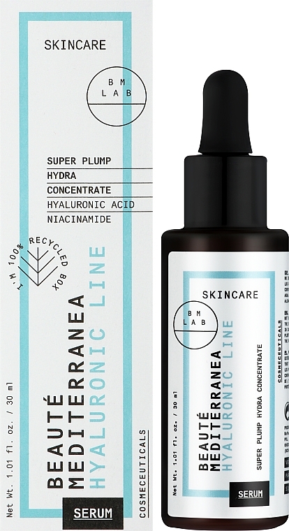 Hyaluronic Acid Face Serum - Beaute Mediterranea Super Plump Hydra Concentrate — photo N2