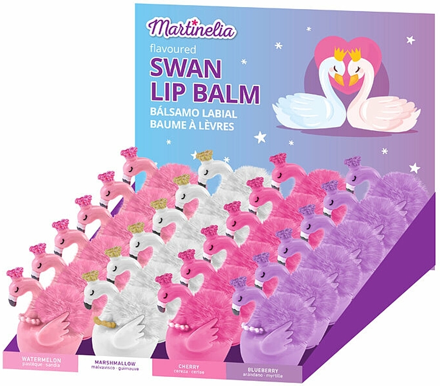 Lip Balm 'Swan', cherry - Martinelia Swan Lip Balm — photo N2