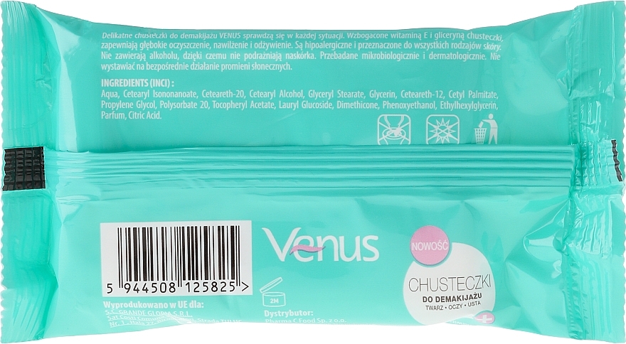 Makeup Remover Wipes - Venus — photo N2