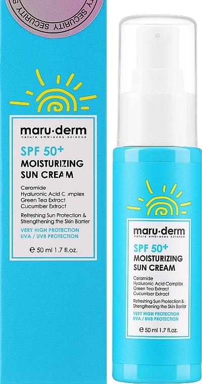 Moisturizing Sunscreen - Maruderm Cosmetics Moisturizing Sun Cream SPF50+ — photo N1