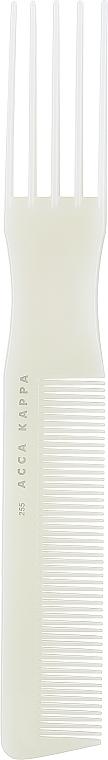 Hair Brush, 7255, white - Acca Kappa Pettine Basic a Forchetta — photo N1