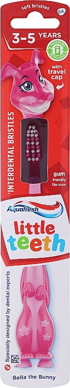 Kids Toothbrush, 3-5 years, Bella the Bunny - Aquafresh Little Teeth Soft — photo N11