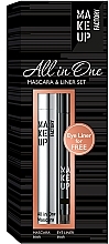 Set - Make up Factory All in One Mascara & Liner Set (mascara/9ml + liner/0.31g) — photo N1