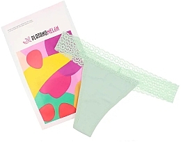 Menstrual Briefs, green - Platanomelon Kiwitas Tanga Encage Menstrual Briefs — photo N2