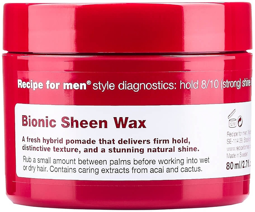 Sheen Wax - Recipe for Men Bionic Sheen Wax — photo N1