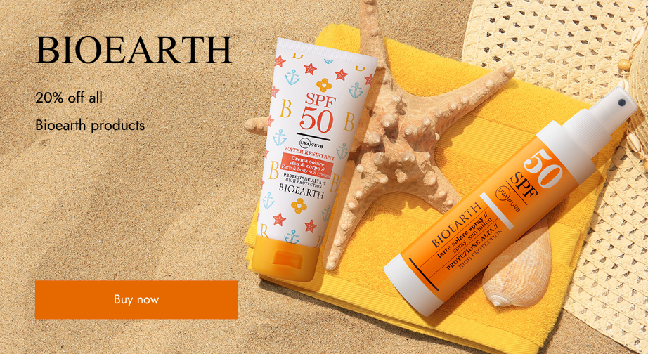 20% off all Bioearth products. Prices on the site already include a discount.