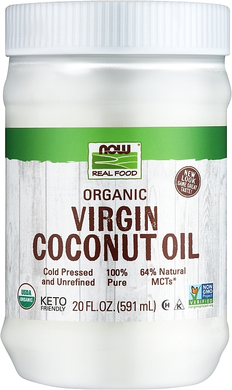 Natural Extra Virgin Coconut Oil - Now Foods Organic Virgin Coconut Oil — photo N1