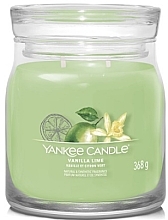 Fragrances, Perfumes, Cosmetics Scented Candle in Jar 'Vanilla Lime', 2 wicks - Yankee Candle Singnature