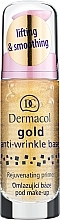 Rejuvenating Makeup Base with Active Gold - Dermacol Base Gold Anti-Wrinkle (pump) — photo N2