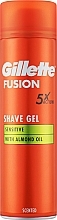 Fragrances, Perfumes, Cosmetics Almond Oil Shaving Gel for Sensitive Skin - Gillette Fusion Shave Gel Sensitive With Almond Oil