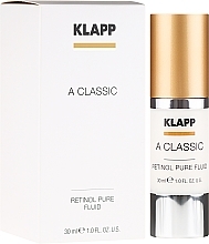 Fragrances, Perfumes, Cosmetics Face Emulsion "Pure Retinol" - Klapp A Classic Retinol Pure Serum