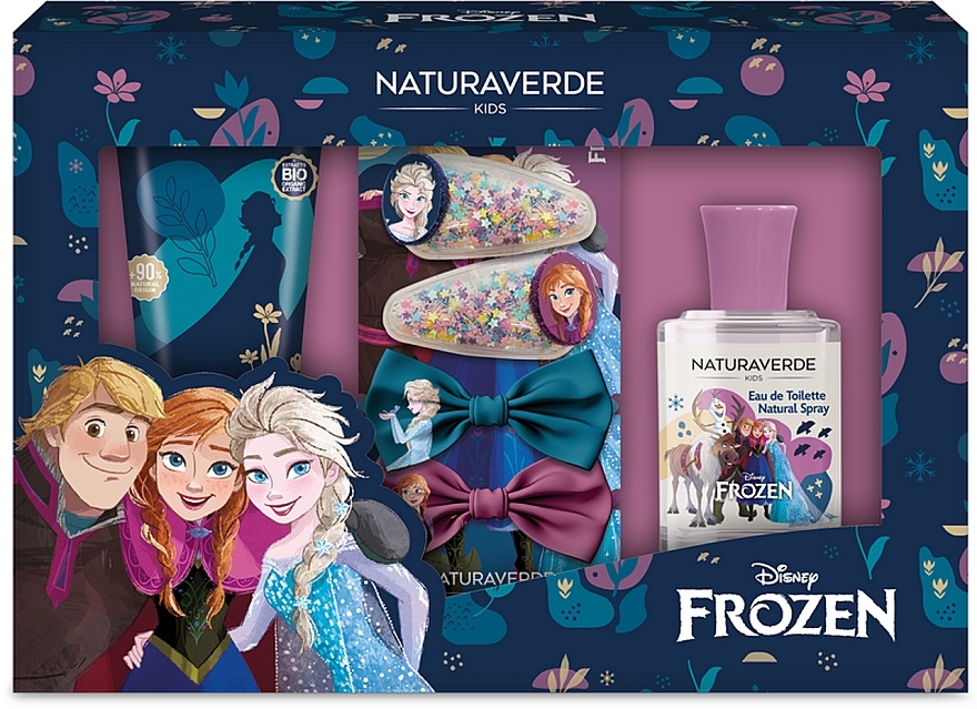 Naturaverde Disney Frozen - Set (edt/30ml + bubble/bath/100ml + h/clips/4pcs) — photo N1