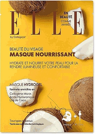 Hydrogel Mask with Coconut Milk - Elle By Collagena Coconut Milk Hydrogel Mask — photo N1