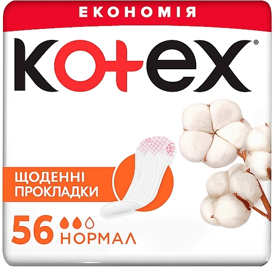 Daily Liners, 56 pcs - Kotex Normal — photo N1