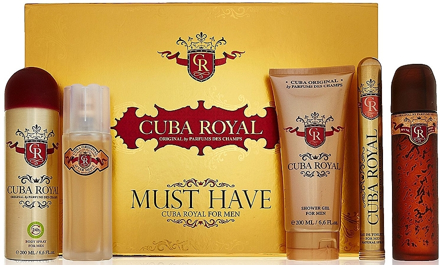 Cuba Royal Must Have - Set (edt/100ml + ash 100ml + sh/gel/200ml + deo/200ml + edt/35ml) — photo N1