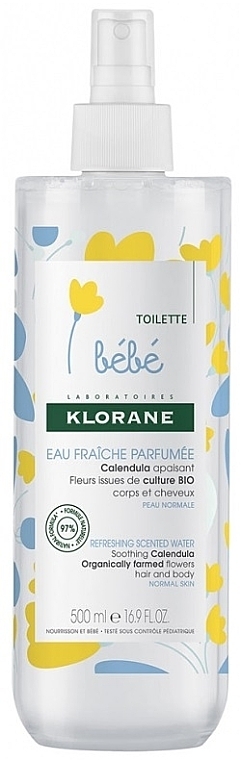 Fragrant Water - Klorane Baby Refreshing Scented Water — photo N1