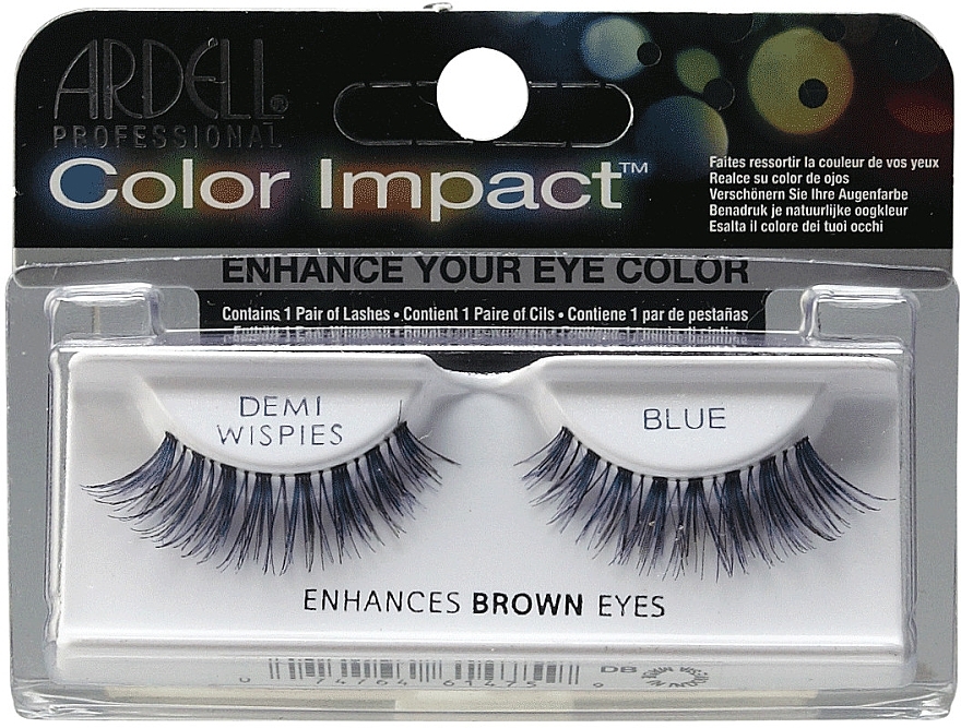 Flase Lashes - Ardell Color Impact Demi Wispies Blue Eyelashes  — photo N1