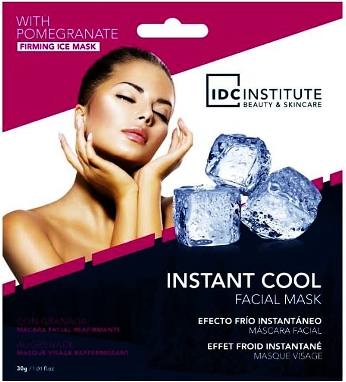 Cooling Sheet Mask - IDC Institute Instant Cool Granade Facial Mask — photo N1