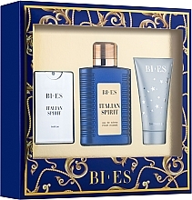 Fragrances, Perfumes, Cosmetics Bi-Es Italian Spirit - Set (edt/100ml + edt/15ml + sh/gel/50ml)