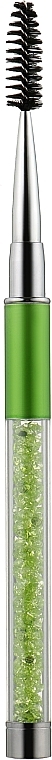 Brow & Lash Brush-Pen with Crystals, emerald-green - King Rose — photo N9