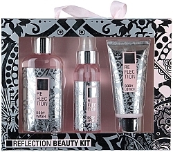 Fragrances, Perfumes, Cosmetics Set - Mades Cosmetics Reflection (sh/gel/185ml + b/lot/100ml + spray/100ml)