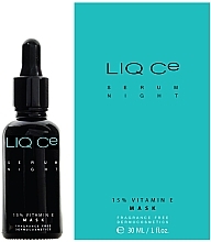 Fragrances, Perfumes, Cosmetics Two-Phase Revitalizing & Nourishing Face Serum - Liqpharm Liq Ce Serum Night 15% Vitamin E Mask