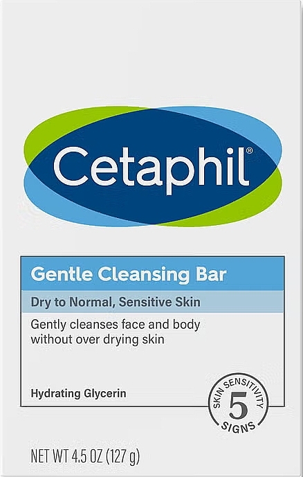 Sensitive Skin Body & Hand Soap - Cetaphil Gentle Cleansing Bar — photo N1