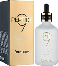 Fragrances, Perfumes, Cosmetics 9 Peptide Complex Vitalizing Ampoule Serum - Farmstay Peptide 9 Super Vitalizing Ampoule