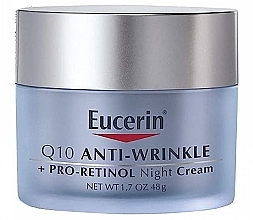 Fragrances, Perfumes, Cosmetics Anti-Wrinkle Night Cream - Eucerin Q10 Anti-Wrinkle+ Pro-Retinol Night Cream