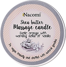 Fragrances, Perfumes, Cosmetics Shea Butter Candle "Orange and Vanilla" - Nacomi Shea Butter Massage Candle