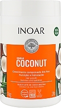 Sulfate-Free Hair Growth Mask "Coconut & Biotin" - Inoar Coconut Bombar Hair Growth — photo N1