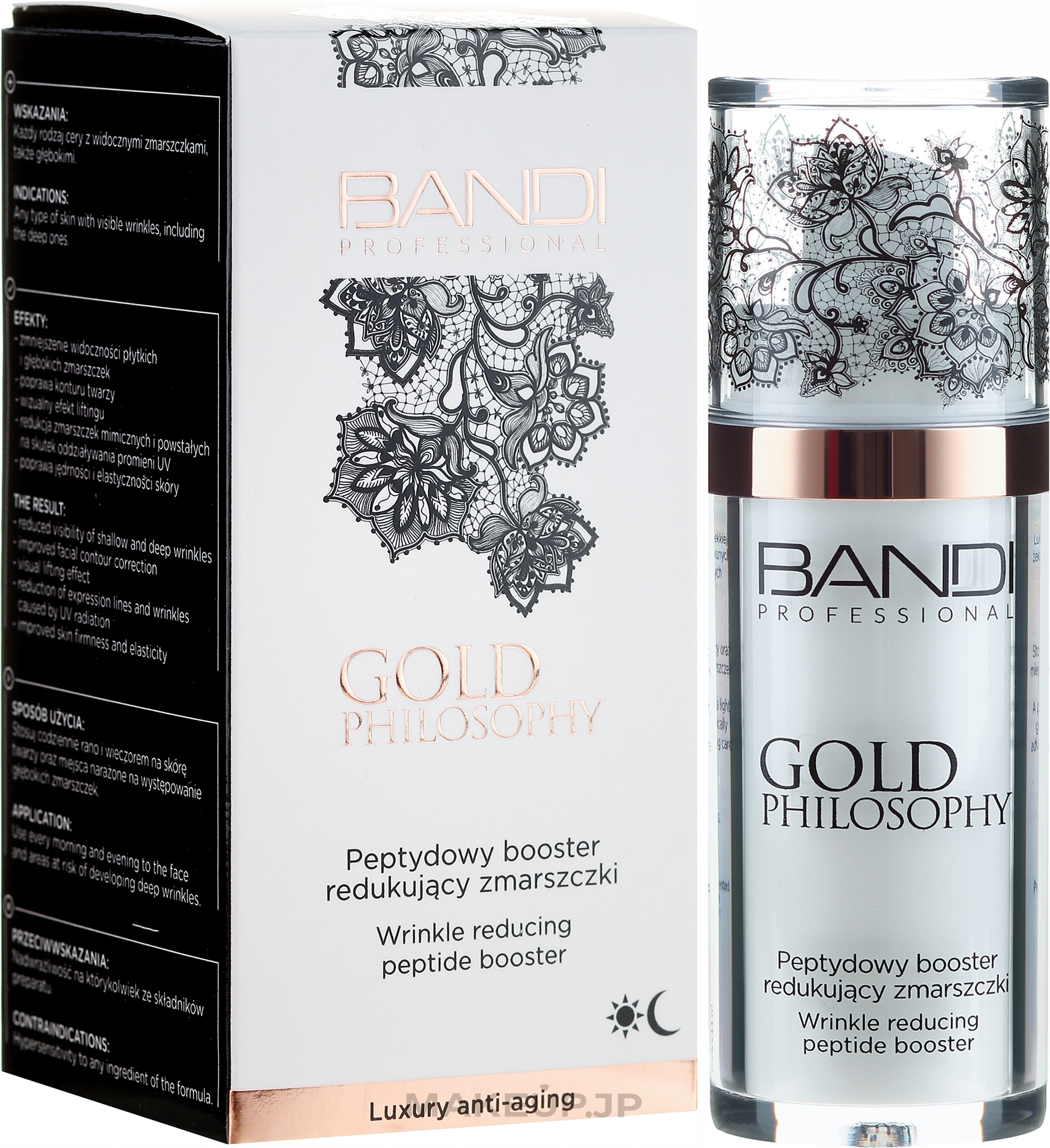 Anti-Wrinkle Peptide Booster - Bandi Professional Gold Philosophy Wrinkle Reducing Peptide Booster — photo 30 ml