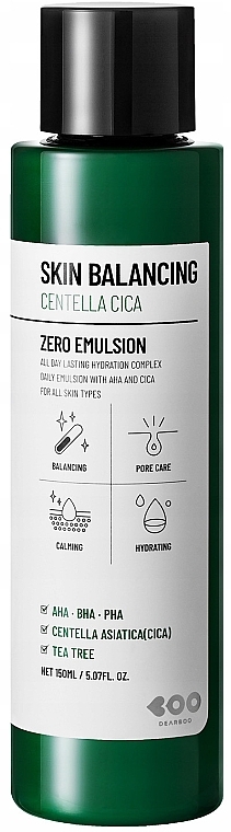 Acid & Centella Emulsion - Dearboo Skin Balancing Centella Cica Zero Emulsion — photo N1