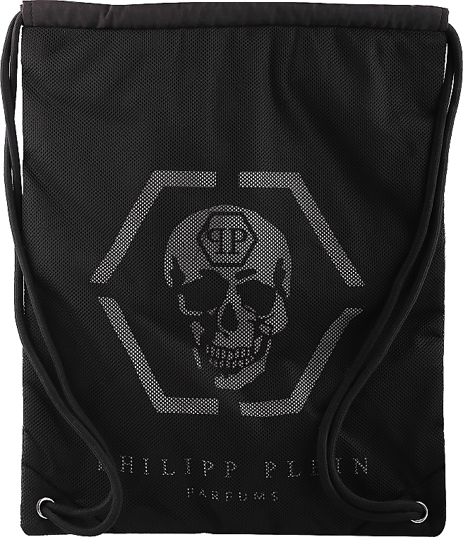 GIFT! Drawstring Bag, black - Philipp Plein No Limits Drawstring Bag — photo N1